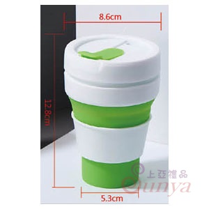 SI10矽膠摺疊伸縮咖啡杯