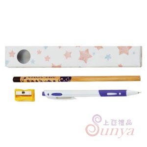 HC9流暢筆+鉛筆+筆削+彩盒(訂製品)