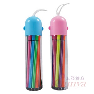 HU03 12色桶裝水洗式彩色筆