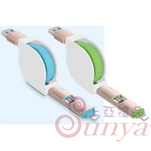 CE090 二合一金屬伸縮充電線