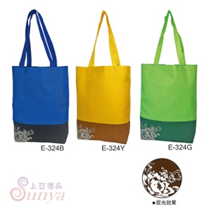 E-324 牡丹花反光提袋