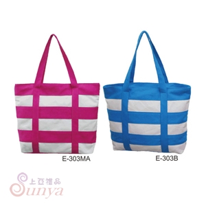 E-303 帆布條紋包