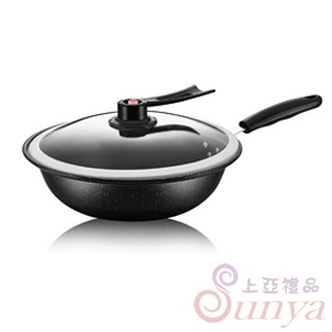 LD-402麥飯石微壓鍋炒鍋