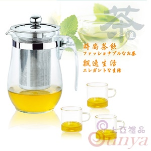 AK-02072耐熱玻璃品茗壺套裝(一壺