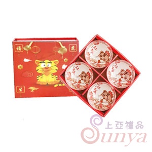 CI-440福虎生威陶瓷碗組(4入裝)