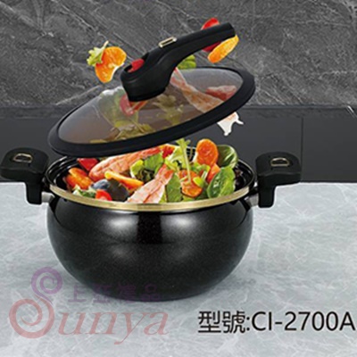 CI-2700A 福霸琺瑯搪瓷微壓湯鍋6.5公升