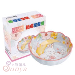 CI-110DF 6吋鑽石花形碗(花月兔)