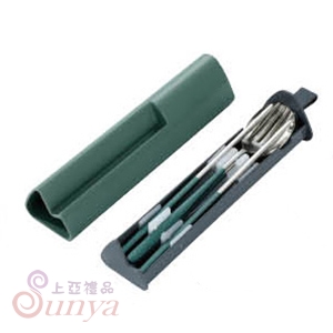 CI-003T時尚環保餐具手機架-餐具組(四件式)綠