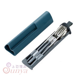 CI-003T時尚環保餐具手機架-餐具組(四件式)藍