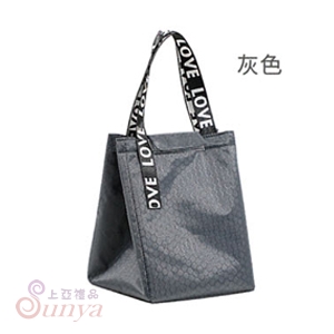 1033A 足球紋保溫保冷袋(灰色)