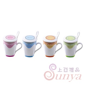 CI-Q392英式菱格浮雕馬克杯(2入)