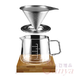 CF351雙層兩杯濾泡壺組–附座350ml