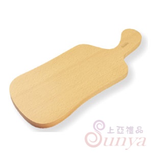 WW779山毛櫸握柄腰只擺盤砧板