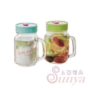 HM-3557玻璃梅森瓶二入組