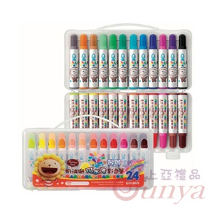 BLM-24B雄獅24色可水洗彩色筆