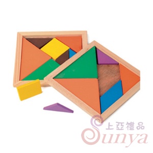 AA-08木頭七巧板拼圖