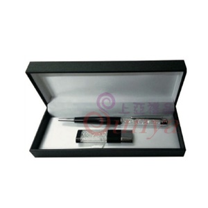 晶鑽原子筆+8G金鑽USB(黑/白/粉紅)