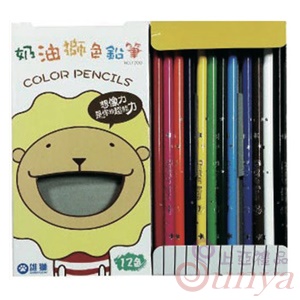 NO.1200奶油獅T長支色鉛筆12色