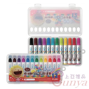 BLW-12B雄獅12色可水洗彩色筆