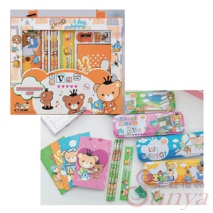 卡通文具8件禮盒組