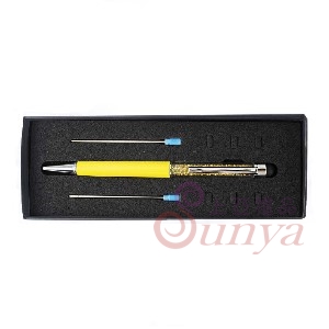 DA034觸控黃鑽黃桿水鑽筆豪華精裝盒