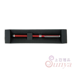 F021香檳紅觸控鋼珠筆抽屜盒