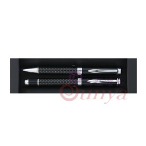 FA001碳纖鋼珠筆+碳纖原子筆