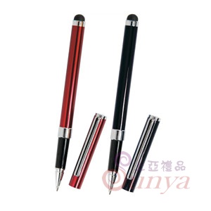G008香檳紅/黑觸控鋼珠筆