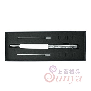 DA017觸控白鑽白桿水鑽筆