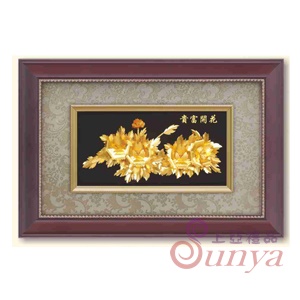 Q37立體金箔花開富貴