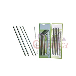 C061001 304不鏽鋼吸管組(4入+1刷子)