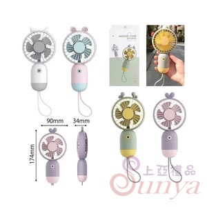 22V-9038K動物耳造型手持風扇