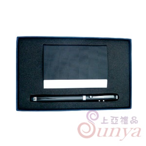 22V-6037名片盒雷射四用筆
