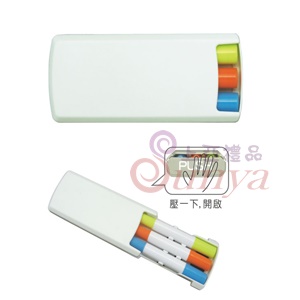 19V-1121E三入果凍螢光筆組