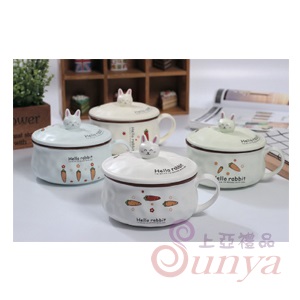 AC1600兔子陶瓷泡麵碗