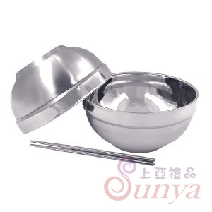TH-385 304不鏽鋼碗筷2入組