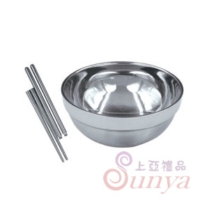TH-384 304不鏽鋼碗筷1入組