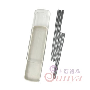 TH-397鋁合金實心雙節筷+抽屜盒