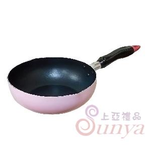W0024粉彩不沾油炸鍋24CM(無蓋)