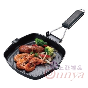 W020-1折疊方形料理盤20CM