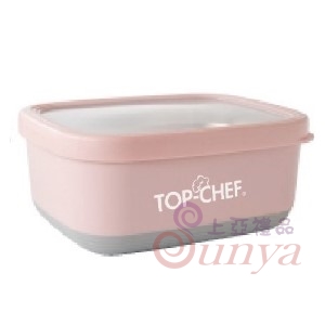 DS1004ER #304方型保鮮盒(粉