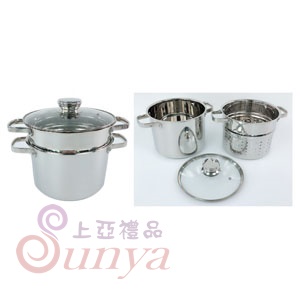 W2203雙耳煮麵鍋5L(#304)22CM