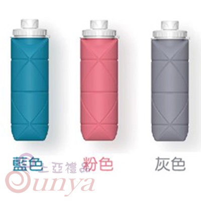 C6002 硅膠馬卡龍摺疊杯600ml