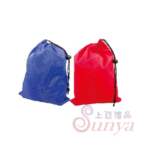 F015尼龍束口袋(藍/紅)