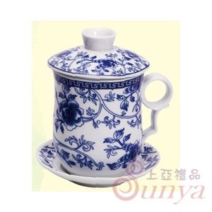 2550玲瓏花4件杯
