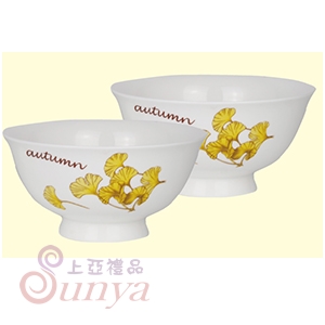 3126黃金花6吋高腳點心碗