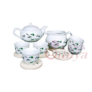 悠活如意1壺1海5杯5杯墊茶具組