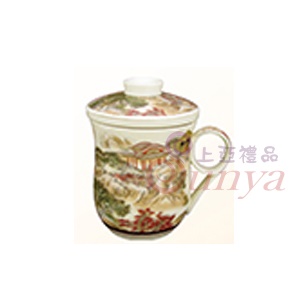 人間仙境3件式茶杯