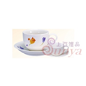 204白/鬱金香咖啡杯組