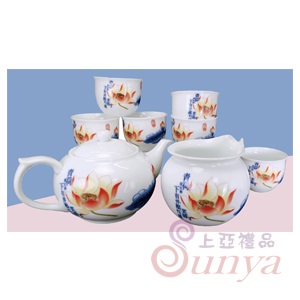 0331青荷1壺1海6杯茶具組